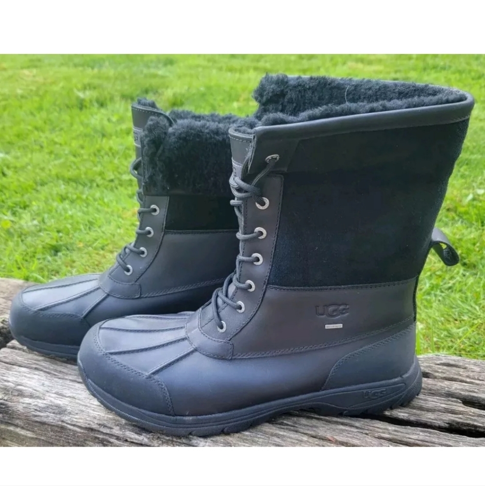 Mens UGG Butte Boot Waterproof Black Size 14 *NEW No Box*